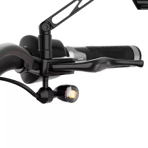 Adaptor semnalizator Highsider pentru Harley-Davidson, față, negru (pereche)