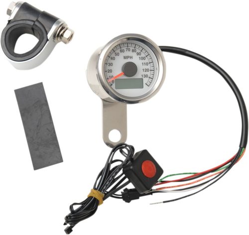 Speedometer 1.87"Wht Pro