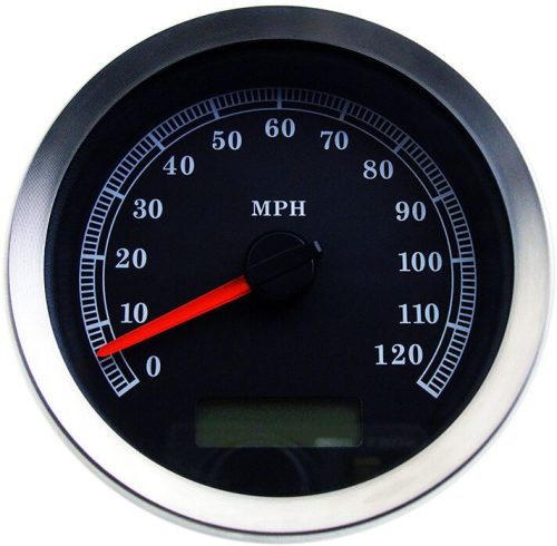 Speedometer Blk Mph 4"04-