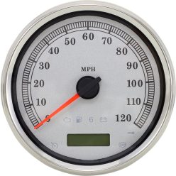 Speedometer Slvr Mph 5"