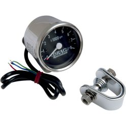 Tach Elec 2.4"Blk Bulb Lt