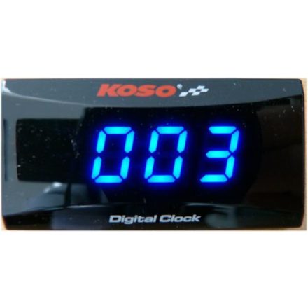 Koso North America Clock Blue Super Slim Ba024B20