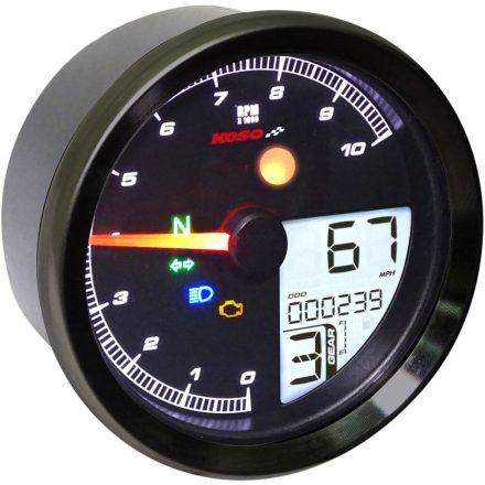 Koso North America Tach Multi Metr Tnt04 Bk Ba051410