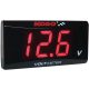 Koso North America Volt Meter Red Super Slim Ba024R00