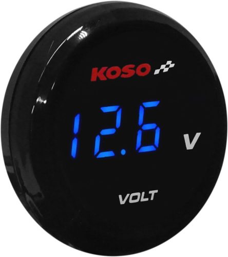 Koso North America Volt Meter Blue Ba067B00