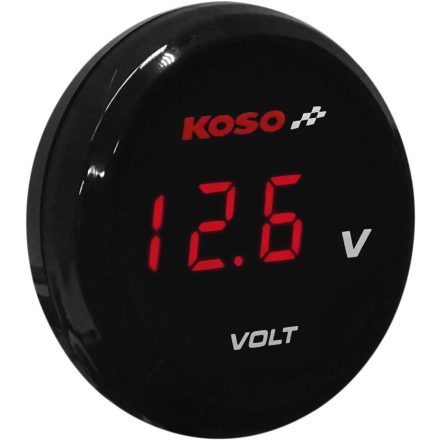 Koso North America Volt Meter Red Ba067R00