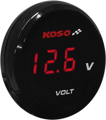 Koso North America Volt Meter Red Ba067R00