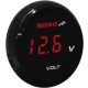 Koso North America Volt Meter Red Ba067R00