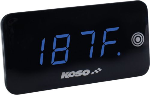 Koso North America Gauge Volt/Temp Sst Blu Ba068040