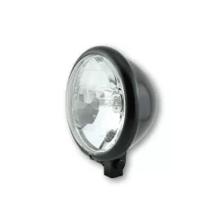   Far Highsider stil Bates H4 5 3/4 inch, sticlă transparentă, negru, omologat E (bucată)