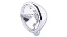 Far Highsider stil Bates H4 5 3/4 inch, sticlă transparentă, crom, omologat E (bucată)