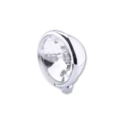   Far Highsider stil Bates H4 5 3/4 inch, sticlă transparentă, crom, omologat E (bucată)