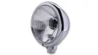 Far Highsider stil Bates H4 5 3/4 inch, sticlă striată, martor fază lungă, crom, omologat E (bucată)