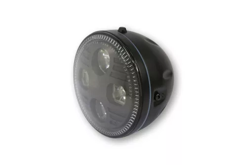 Far Highsider Atlanta LED 5 3/4 inch cu prindere laterală, negru, omologat E (bucată)