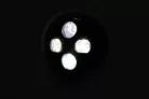 Far Highsider Atlanta LED 5 3/4 inch cu prindere jos, negru, omologat E (bucată)