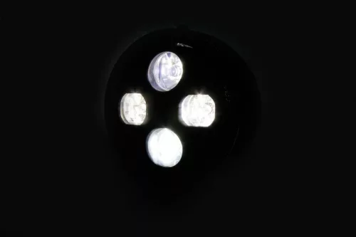 Far Highsider Atlanta LED 5 3/4 inch cu prindere jos, negru, omologat E (bucată)