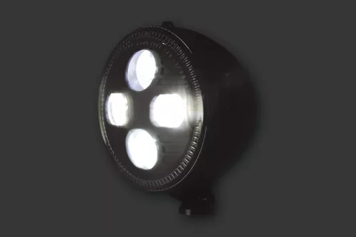 Far Highsider Atlanta LED 5 3/4 inch cu prindere jos, negru, omologat E (bucată)