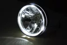 Far Highsider Skyline LED H4 5 3/4 inch cu inel lumină de poziție, negru, omologat E (bucată)