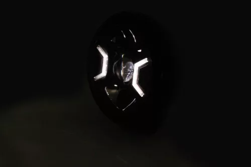 Far Highsider stil HD tip 2 LED 7 inch, negru, omologat E (bucată)