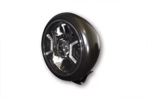 Far Highsider stil HD tip 2 LED 7 inch, negru, omologat E (bucată)