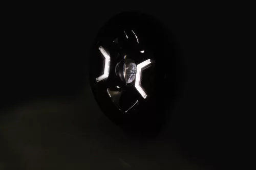 Far Highsider stil HD tip 2 LED 7 inch, negru, omologat E (bucată)