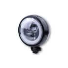 Far Highsider Flat tip 9 LED, negru, omologat E (bucată)