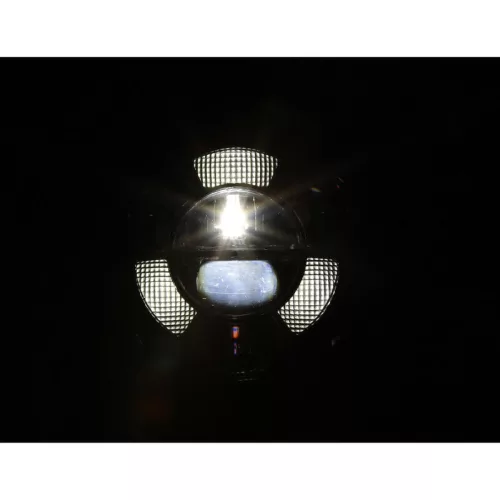 Far Highsider Frame-R1 tip 11 LED 7 inch, prindere jos, negru, omologat E (bucată)