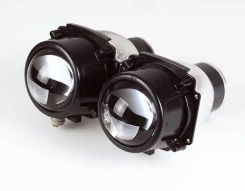 Far Highsider elipsoidal, negru, omologat E (pereche)