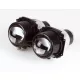 Far Highsider elipsoidal, negru, omologat E (pereche)