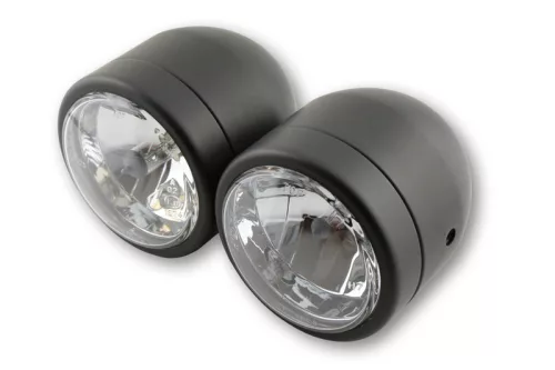 Set faruri Highsider 3 1/2 inch, proiector și fază scurtă, negru, omologat E