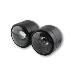   Far Highsider Twin LED 3 1/2 inch, prindere laterală, negru, omologat E (bucată)