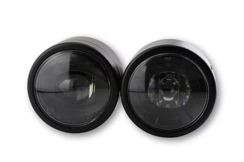 Far Highsider Twin LED 3 1/2 inch, prindere laterală, negru, omologat E (bucată)