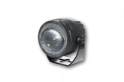 Far Highsider Satellite LED fază scurtă, negru, omologat E (bucată)