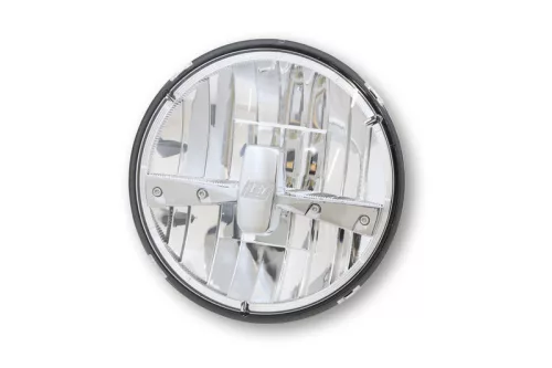Insert far Highsider tip 3 LED 7 inch, negru, dispersor transparent, omologat E (bucată)