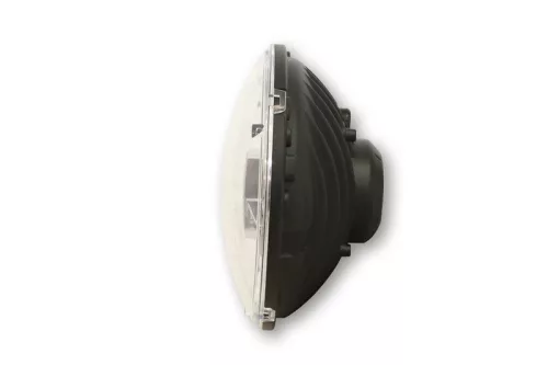 Insert far Highsider tip 3 LED 7 inch, negru, dispersor transparent, omologat E (bucată)