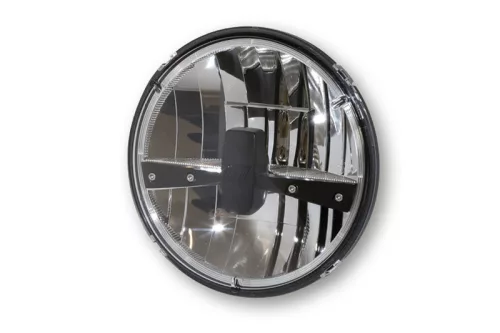 Insert far Highsider tip 3 LED 7 inch, negru, dispersor fumuriu, omologat E (bucată)