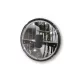Insert far Highsider tip 3 LED 7 inch, negru, dispersor fumuriu, omologat E (bucată)