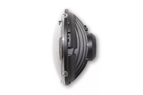 Insert far Highsider tip 3 LED 7 inch, negru, dispersor fumuriu, omologat E (bucată)
