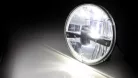 Insert far Highsider tip 3 LED 7 inch, negru, dispersor fumuriu, omologat E (bucată)