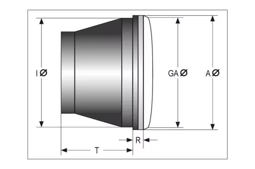Insert far Highsider tip 7 LED 5 3/4 inch cu inel lumină de poziție, negru, omologat E (bucată)