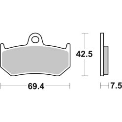 Placute frana Brembo sinter 07GR35SP spate