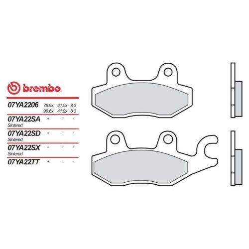 Placute-frana-BREMBO-Sinter-Fata-Road-07YA22SA