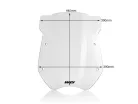 Parbriz înalt WRS 18" BMW R1200R 2007-2013 fumuriu deschis BM003F