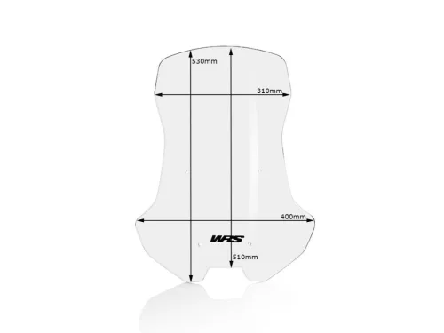 Parbriz WRS Intermedio Honda X-ADV 750 2017-20 transparent HO012T