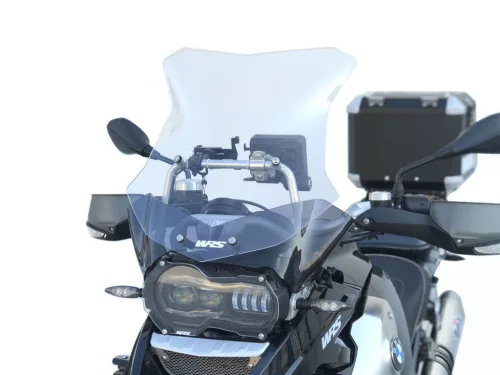 Parbriz WRS Sport EVO BMW R 1200 GS/ADV 2004-2012 (cu lumină LED) fumuriu deschis BM034F-LED
