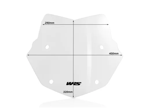Parbriz WRS RALLY EVO BMW R 1200 GS/ADV 2004-2012 (cu lumină LED) fumuriu deschis BM033F-LED