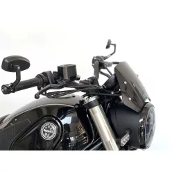   Parbriz WRS Sport Benelli Leoncino 500 2017-2024 / Leoncino 500 Trail 2021-2026 negru lucios BE006NL
