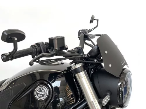 Parbriz WRS Sport Benelli Leoncino 500 2017-2024 / Leoncino 500 Trail 2021-2026 negru lucios BE006NL