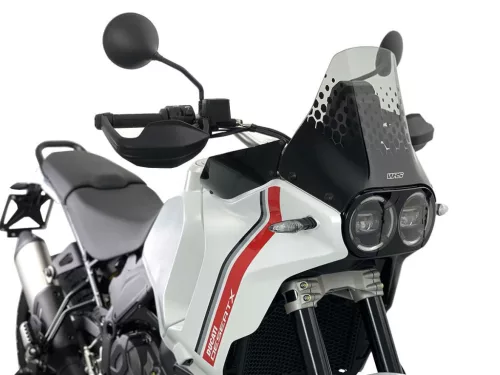 Parbriz WRS Enduro Ducati Desert X 2022-2026 negru lucios DU025NL