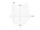 Parbriz WRS Touring BMW R 1250 RT 2021-2025 transparent BM073T